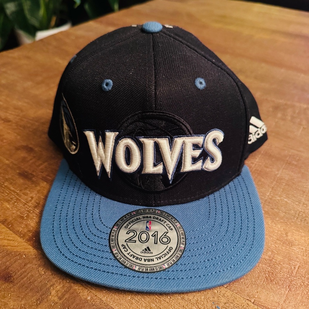 Adidas NBA 2016 Official Draft Cap for the Minnesota Timberwolves